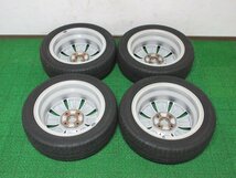 ZZ051【送料無料】165/55R14 超溝高 8.5分山 グッドイヤー 夏タイヤ LS2000 22年製 アルミ ホイールセット 4本 ホンダ ライフディーバ 純正_画像10