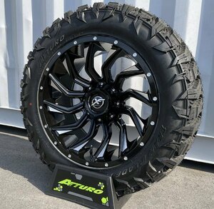 20x10J ダッジラム ラムトラ XF OFFROAD XF224 20インチマッドタイヤホイールセット ATTURO TRAIL BLADE MTS 295/55R20 33x13.50R20