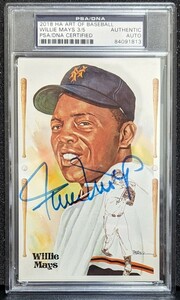 2018 Historic Autographs ART OF BASEBALL■WILLIE MAYS 直筆サイン【PSA/DNA AUTHENTIC】ウィリー・メイズ