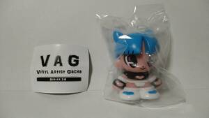 VAG (VINYL ARTIST GACHA)　SERIES 38　鉄拳極道　ステゴロ　デフォルト　水色　ギブミ〜！トモタカ　ソフビ　フィギュア　ガチャガチャ