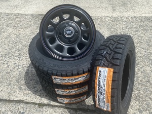 送料無料 SST デイトナ BK 12インチ4.0J+40 4H100 TOYO R/T 145/80R12 80/78N ハイゼット/キャリィ/エブリィ/N-VAN/軽バン/軽トラ