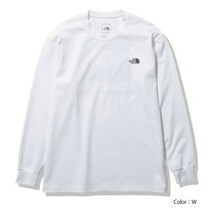 【新品・即決・送料無料】ノースフェイス 長袖 Tシャツ XL 白 バックスクエアロゴ ロンＴ トップス THE NORTH FACE_画像2