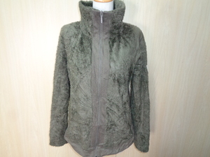 n59◆THE NORTH FACE ファーリーフリースジャケット◆ザ・ノースフェイス M Women's カーキ色 FA18 NF0A338M ジップアップ アウトドア 6C 