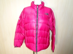 n89◆THE NORTH FACE SUMMIT シリーズ ダウンジャケット◆ザ・ノースフェイス レディース サイズL/90 ピンク ジップインジップ対応 6C