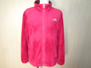 n66◆THE NORTH FACE 00s ジップアップ フリースジャケット◆ザ・ノースフェイス L 女性 F2008 08年 レッド系 ジップインジップ 6C