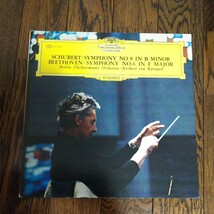 レア LP レコード カラヤン karajan シューベルト ベートーヴェン SCHUBERT Beethoven SYMPHONY NO8 交響曲 クラシック 未完成 田園_画像1