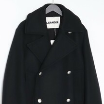 JIL SANDER ノッチドカラーダブルコート サイズ44 ブラック J21AM0001 ジルサンダー P Caban Coat キャバン_画像3