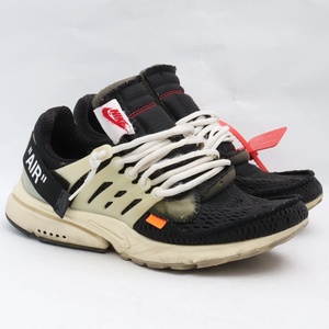 27cm NIKE × OFF-WHITE The Ten Air Presto AA3830-001 ナイキ オフホワイト ザ・テン エアプレスト ブラック スニーカー