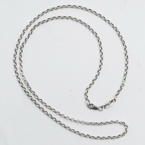 CHROME HEARTS ネックレス ロールチェーン 18インチ シルバー クロムハーツ CH Roll Chain