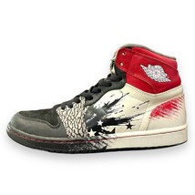 27.5cm NIKE AIR JORDAN 1 RETRO HIGH Dave White Wings For The Future スニーカー ブラック ホワイト レッド 464803-001 デーブホワイト_画像2