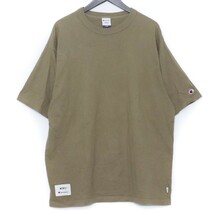 WTAPS × CHAMPION コラボTシャツ XLサイズ カーキ C8-T342 ダブルタップス チャンピオン 半袖カットソー_画像1