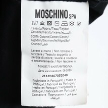 MOSCHINO ロゴプリントTシャツ サイズ40 ブラック 211ZPA07052040 モスキーノ logo tee 半袖カットソー_画像5