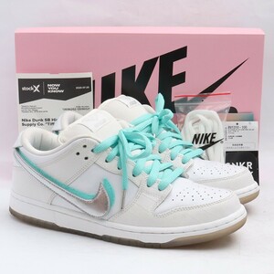 26.5cm NIKE SB × DIAMOND SUPPLY CO. Dunk Low Pro White BV1310-100 ナイキエスビー ダイアモンドサプライ ダンクロー プロ ホワイト