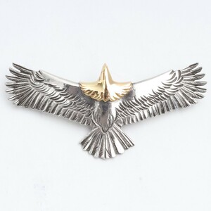 TARO WASHIMI small Eagle pendant top silver Gold wa some stains Taro . see Taro 18k gold necklace 
