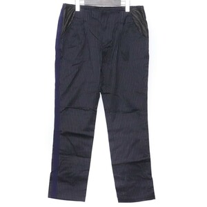 CRUCE&CO. ストライプパンツ Lサイズ ブラック クルーチェアンドコー Stripe Pants