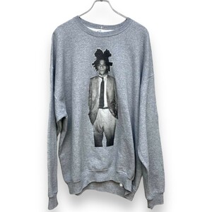 WACKO MARIA 23SS JEAN-MICHEL BASQUIAT CREW NECK SWEAT SHIRT クルーネックスウェット トレーナー 2XL グレー ワコマリア バスキア