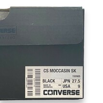 27.5cm CONVERSE SKATEBOARDING CS MOCCASIN SK モカシン スニーカー ブラック 1SD905 コンバース スケートボーディング_画像7