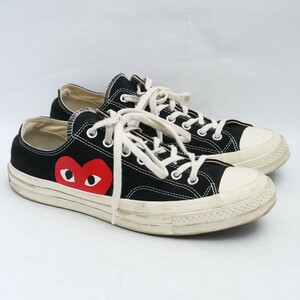 28.5cm CONVERSE × PLAY COMME DES GARCONS Sneakers ブラック コンバース コムデギャルンソン コラボ スニーカー