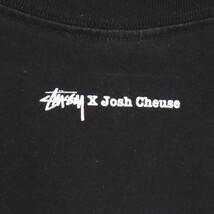 STUSSY × JOSH CHEUSE プリントTEE Lサイズ ブラック ステューシー ジョシュチューズ コラボ 半袖Tシャツ_画像4