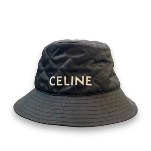 CELINE バケットハット ナイロンツイル サイズ M ブラック 2AUB0930C セリーヌ ハット 帽子