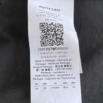 EMPORIO ARMANI フロントプリントTシャツ サイズXS ブラック 8N2T7A 2J53Z エンポリオアルマーニ 半袖カットソー_画像6