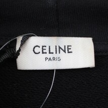 セリーヌ CELINE 21AW ジャンボールロゴプリントルーズフードプルオーバーパーカー ブラック XSサイズ /T_画像3