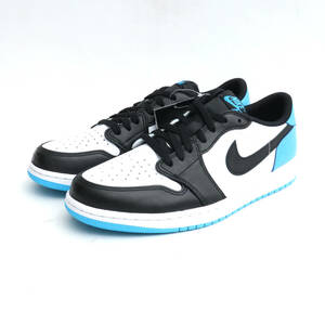 未使用 29cm ナイキ NIKE AIR JORDAN 1 LOW OG BLACK POWDER BLUE UNC CZ0790-104 エアジョーダンワンロー スニーカー