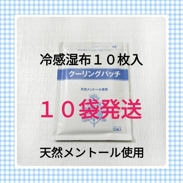 クーリングパッチ　１０枚入×１０袋　湿布　コルセット　キネシオテープ　肩コリ　マタニティケア用品