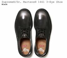 新品 Supreme Dr Martens 1461 3-Eye Shoe US10 black / シュプリーム ドクター マーチン 3アイホールシューズ 28cm Black 黒 24SS 即納_画像2