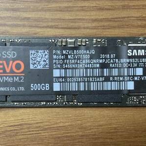 【状態◎】Samsung サムソン 970EVOシリーズ MZ-V7E500（M.2 PCI-Expressタイプ SSD 500GB MZVLB500HAJQ）