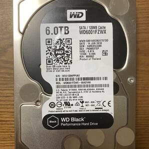 【希少モデル！】Western Digital ウェスタンデジタル WD Black WD6001FZWX 3.5インチ HDD 6TB（クリエイティブプロフェッショナル仕様）