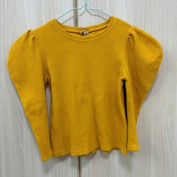 子供服　女の子　トップス　yellow tops