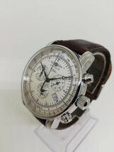 【稼働品】ZEPPELIN ツェッペリン 7680-1 100周年記念メンズクォーツクロノグラフ腕時計_画像1