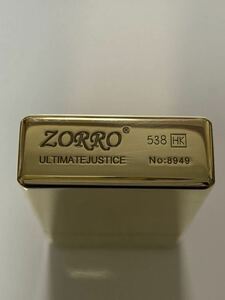 ZORRO 超重厚 アーマー ゴールド　 刻印有り zippo型 オイルライター 削り出し製造 真鍮 無垢 重厚アーマー 擦れあり