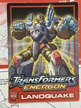 海外限定 トランスフォーマー テックスペックカード 説明書 DREADINGドレッドウィング LANDQUAKE ランドクェイク TRANSFORMERS ENERGON_画像5