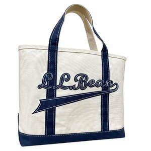 L.L.Bean　エルエルビーン　バッグ　80's　90's　トート　ヴィンテージ　BOAT AND TOTE　ネイビー　ロゴ　希少　レア