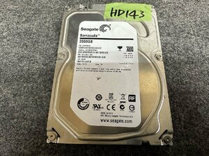 【送60サイズ】 SEAGATE ST2000DM001-1CH164 2TB 使用5117時間 3.5インチSATA HDD 中古品