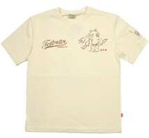 テッドマン/Tシャツ/ホワイト/M/TDSS-565/エフ商会/カミナリモータース_画像2