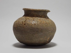 古代須恵器壺(古墳時代3～7世紀)美濃国古陶炻器短頚小壺祭器出土発掘考古資料古美術愛好家蒐集品