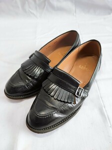 REGAL ローファー 3144 23.5cm レザー ブラック 革靴リーガル タッセルローファー 黒 靴 コレクション シンプル 革靴(022906)