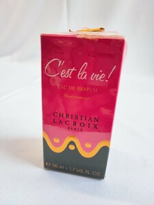 CHRISTIAN LACROIX PARIS ALCOOL-PARFUM 50ml 未開封 オードトワレ 香水 クリスチャンラクロワ 当時物 パフューム コレクション(032129)