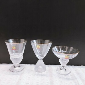 HOYAクリスタル 冷酒グラスコレクション 未使用 木箱 ホヤクリスタル クリスタル 酒器 HOYA グラス 当時物 コレクション(122706)の画像3