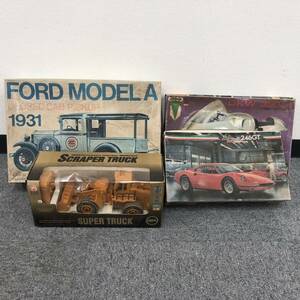 C271-Z1-1220 プラモデル ラジコン 4点まとめ FORD MODEL A フォードA型 DKW 350c.c. 246GT latter type SCRAPER TRUCK ショベルカー ②