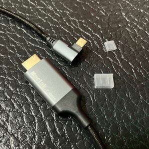 MacLab. USB Type-C to HDMI 変換ケーブル (L型コネクトタイプ) (4K/60Hz) 1mの画像4