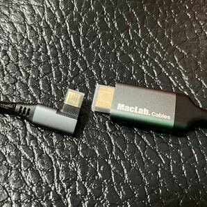 MacLab. USB Type-C to HDMI 変換ケーブル (L型コネクトタイプ) (4K/60Hz) 1mの画像3