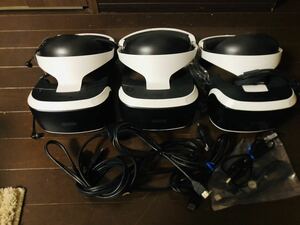SONY PlayStation VR ソニー PSVR ヘッドセット ゴーグル ジャンク 本体 まとめ セット 動作未確認