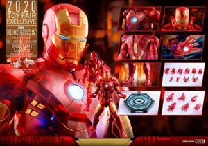 即決 2020 TOYFAIR EXCLUSIVE 限定 HOTTOYS アイアンマン マーク４/ホログラフィック版 フィギュア 未開封新品 ホットトイズ MKⅣ