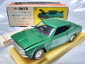 即決 No12-0612 当時物 ヨネザワ ダイヤペット 1/30 日産 バイオレット 1600SSS ハードトップ ミニカー 自動車 トミカ モデルペット