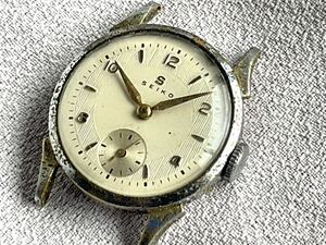 ★OLD.精工舎★SマークSEIKO small second★稼働品.訳あり★