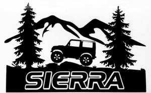 ステッカー　ジムニー シエラ　SIERRA ブラック